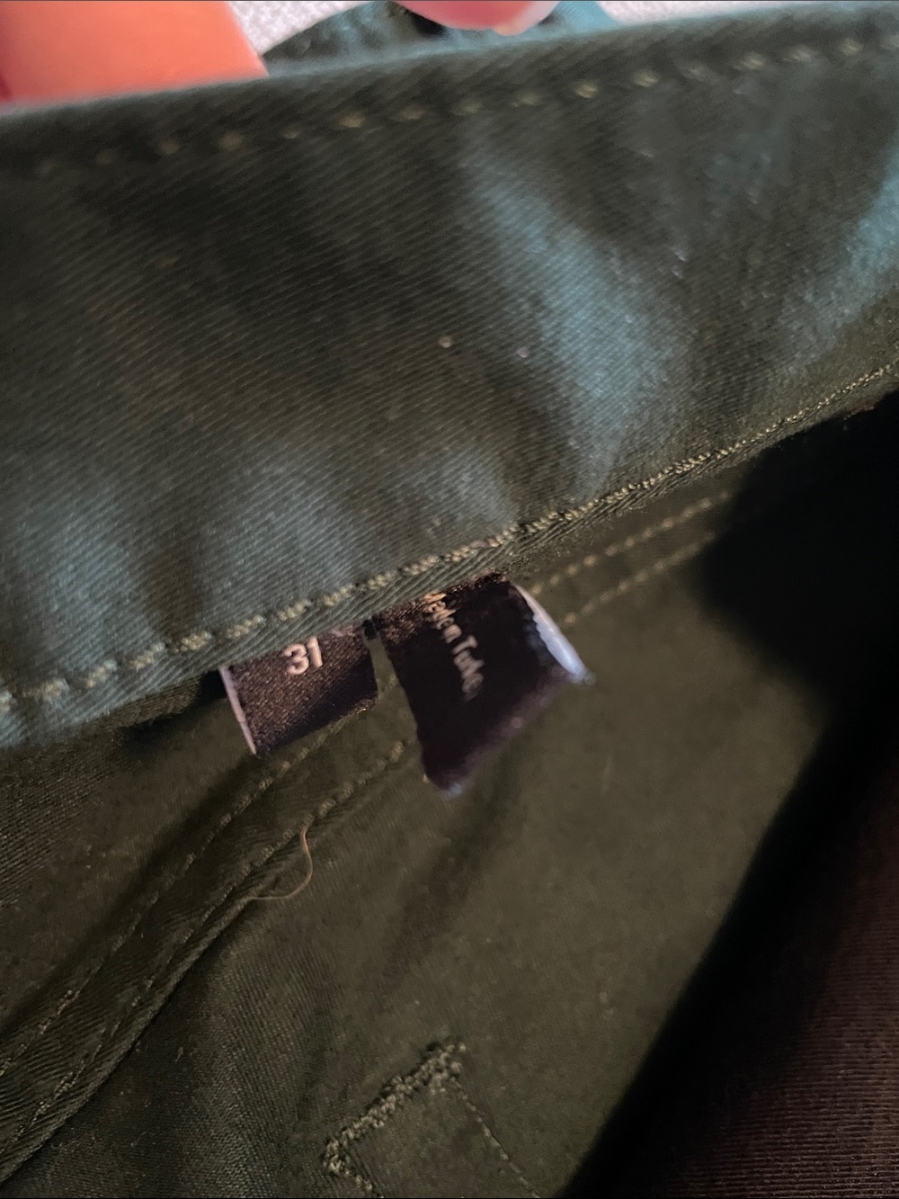 NWOT Theory Men's Forest Green Slim Straight Jeans - Picture 3 of 4